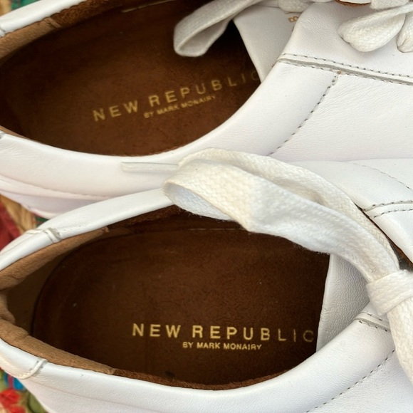 New Republic White Leather Sneakers - Picture 3 of 6